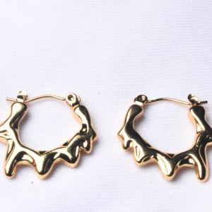 Water dripping HooP earring